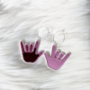 ASL I Love You Earrings